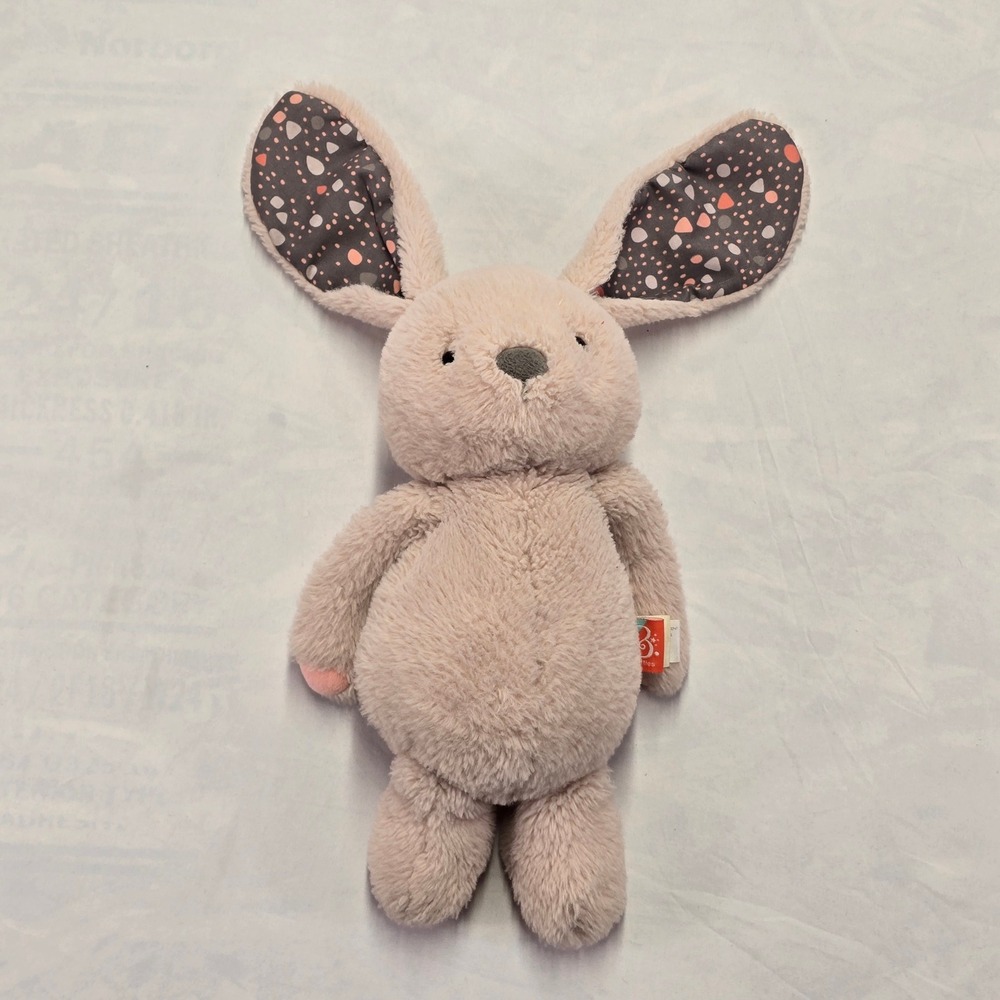 B Softies 12" Plush Bunny Rabbit‎ Toy Pink Ears Soft Floppy Ears Stuffed Animal